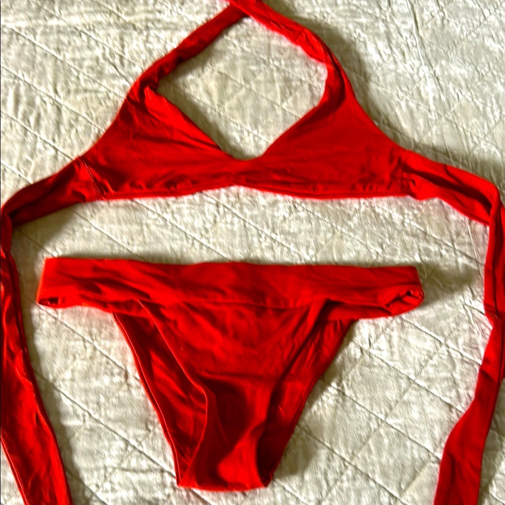 Robin Piccone Vibrant Red Swimwear